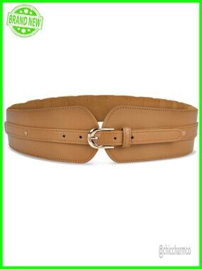 Plus Size Wide PU Leather Stretch Waist Cinch Belt with Metal Buckle